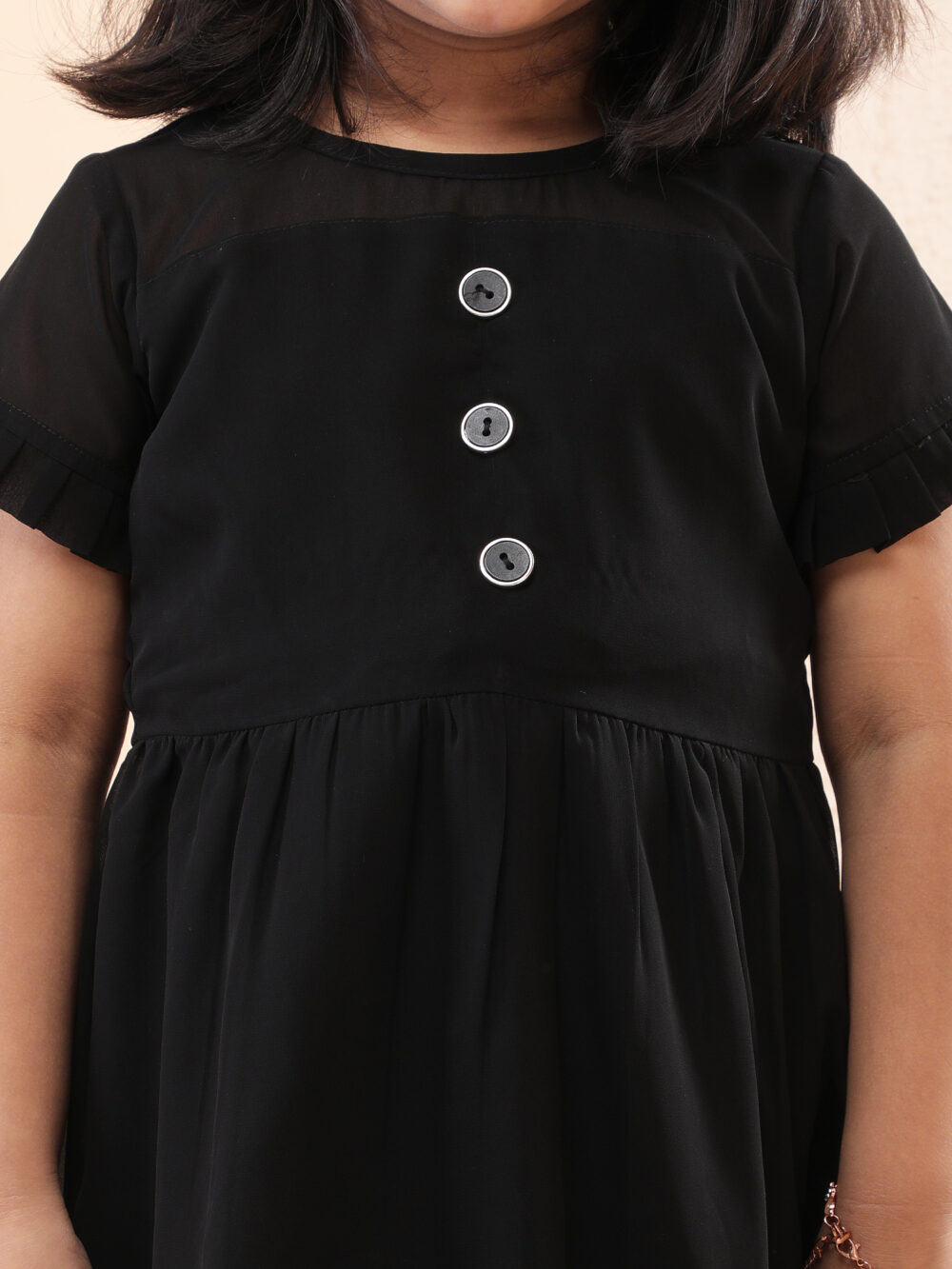PRACHALAN Kids Girls Party Wear Dress Black - Image 6